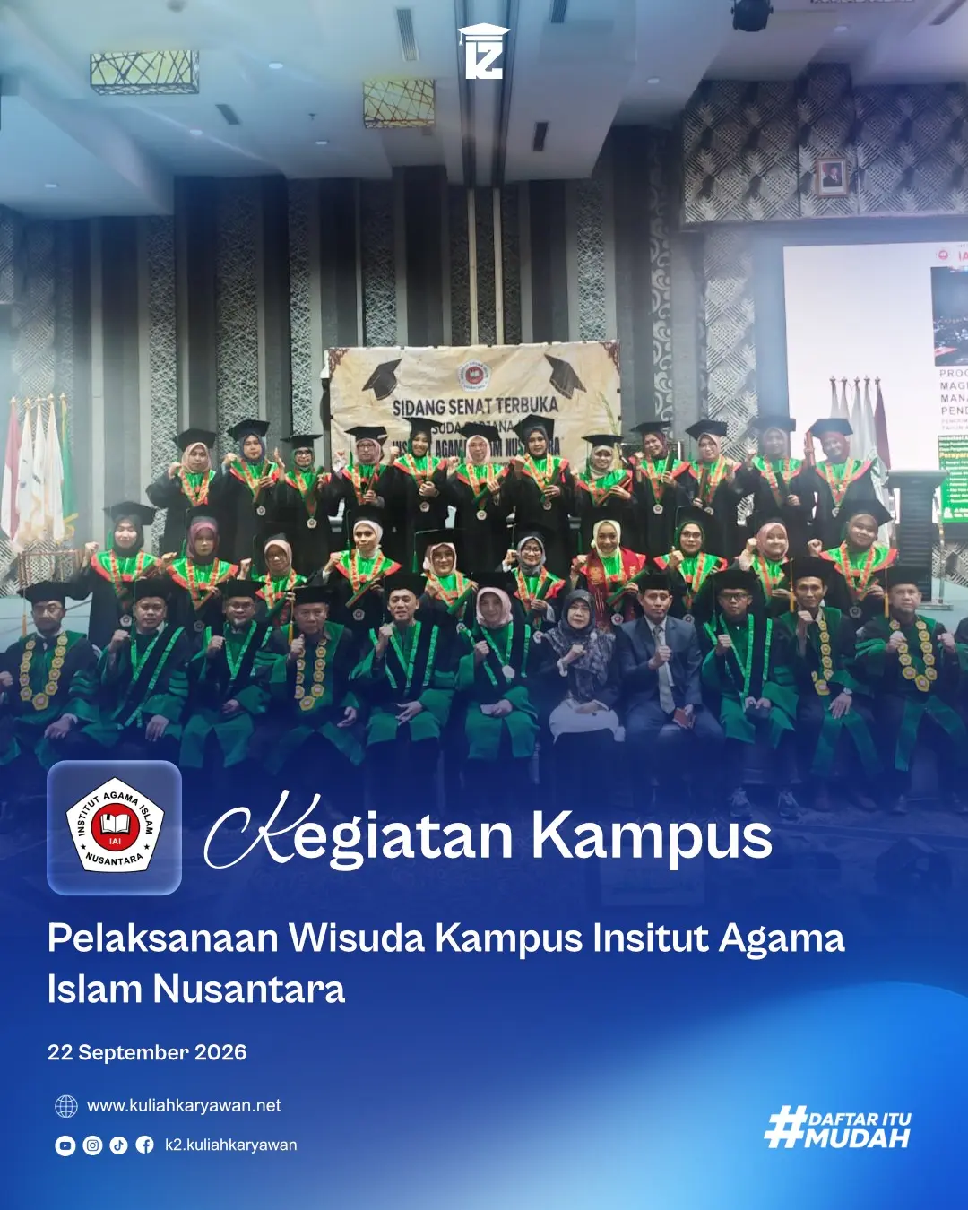 Wisuda Sarjana Kampus Institut Agama Islam Nusantara Bekasi